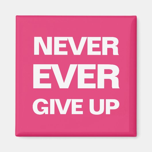 Pot rose motivation moderne aimant gras (Devant)