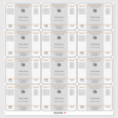 Pot simple, Étiquettes de produit de conteneur (Feuille)