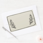 Pot / Spice Blank Sticker Label VII (Envelop)