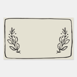 Pot / Spice Blank Sticker Label VII