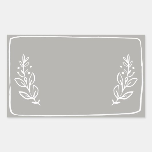 Pot / Spice Blank Sticker Label VII (Voorkant)