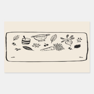 Pot / Spice Blank Sticker Label VIII