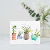 Pot Succulenten Briefkaart (Staand voorkant)