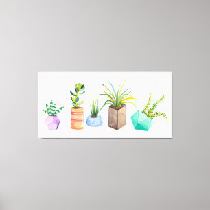 Pot Succulenten Canvas Afdruk