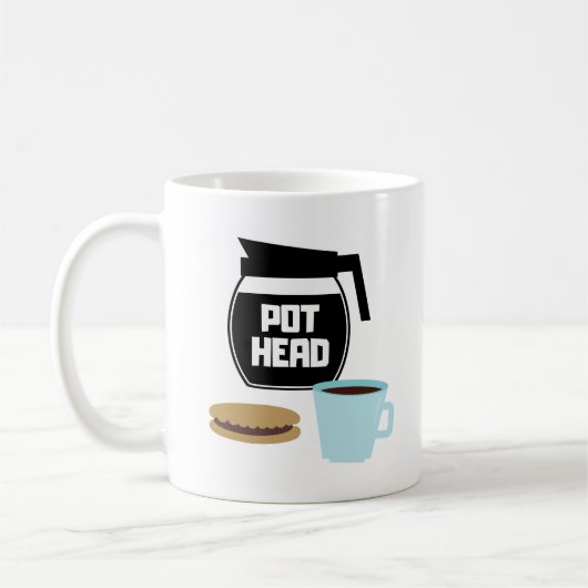 Pot Tête Café Pot Mug (Gauche)