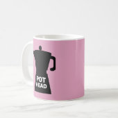 POT TÊTE FUNNY ROSE CAFÉ MUG (Devant gauche)