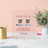 Pot virtuel de pourboires code q r don d'argent Pa (Mariage)
