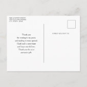 Potaardige Bloemen Gezellig Shabby Stijl Schattig  Briefkaart (Achterkant)