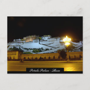 Potala Palace, Lhasa, Boeddhiskasteel, Tibet Briefkaart