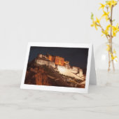Potala Tibet Folded Blank Greeting Card Kaart (Gele Bloem)