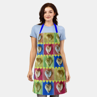 Potato Chip Hearts Patchwork Design Aprons Schort