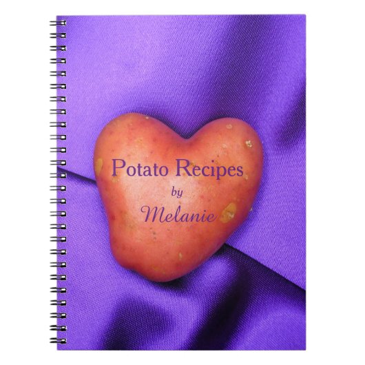 Potato Heart Potato Recipes Personalized notitiebo Notitieboek (Voorkant)
