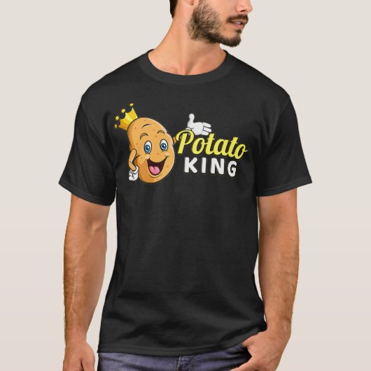 Potato King Potato Fries Lover Hash Brown T-shirt (Voorkant)