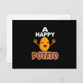 Potato Lover, Addict, friet Briefkaart (Voorkant / Achterkant)