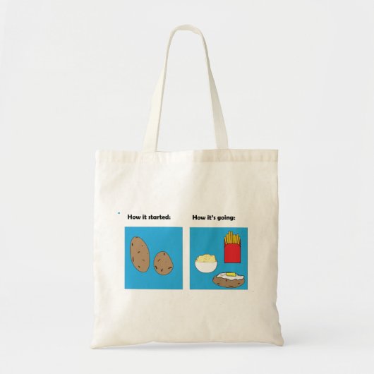 Potato meme tote bag (Voorkant)