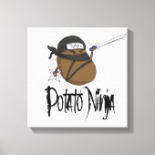 Potato Ninja Canvas Afdruk (Voorkant)