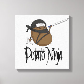 Potato Ninja Canvas Afdruk