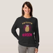 Potato Queen Funny Potato Vegetable Lovers Boys Gi T-shirt (Voorkant volledig)