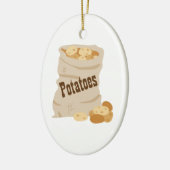Potato Sack Keramisch Ornament (Links)