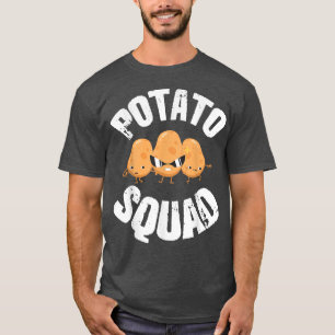 Potato Squad Funny Vegetarian Team Cool Potato Mat T-shirt
