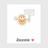 Potatoes Gonna Potate Vegetable Pun Light Humor Sticker (Vel)