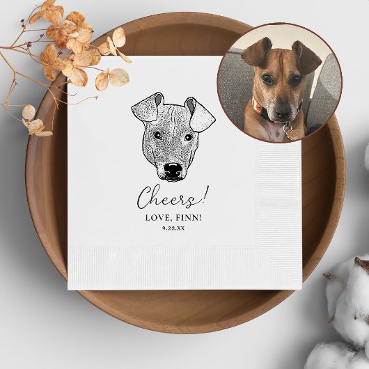 Potcake Hond Gepersonaliseerd Cheers Servetten