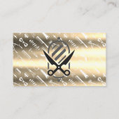 Poteau en barbier | MOTIF | Carte de visite métall (Devant)