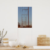 Poteau Pole Wires Photo Poster (Cuisine)