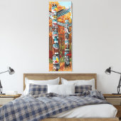 Poteaux Totem Peinture Imprimantes Toile (Insitu(Chambre))