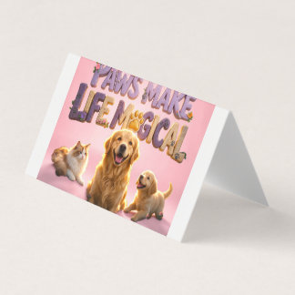 Poten,Cute Hond Kat Puppy Huisdier Liefhebber Visitekaartjes