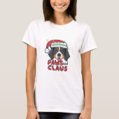 Poten en Claus - Kerstmis Berner Hond T-shirt (Voorkant)