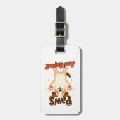 Poten en reflecteren Schattigee hond Bagagelabel (Voorkant verticaal)