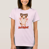 Poten en reflecteren Schattigee hond T-shirt (Voorkant)