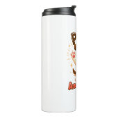 Poten en reflecteren Schattigee hond Thermosbeker (Gedraaid links)