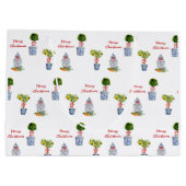 Poterie Bleue et Blanche Sac cadeau de Noël (Dos)