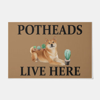 Potheads wonen hier, hondencadeauliefhebber Akita Deurmat