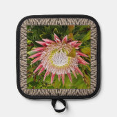 Pothouder met mooie Protea Pannenlap (Voorkant)