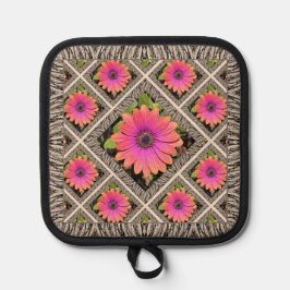Pothouder met prachtige Gazanias Pannenlap