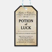Potie geluk label Halloween apothecary Cadeaulabel (Voorkant)