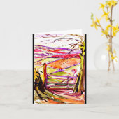 Potier 4 d'Illustration-Béatrix de Carte pour (Fleur jaune)