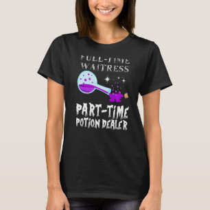 Potion Bottle Gothic Waitress Costume Halloween T-shirt