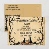 Potion de la sorcière d'Halloween, Invitation d'Ha (Devant / Derrière)