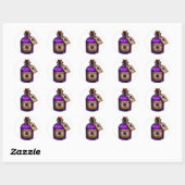 Potion de Rose Noire Autocollant de Bouteille de S (Feuille)
