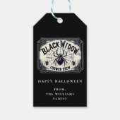 Potion Halloween Party Black Widow Web Gift Label Cadeaulabel (Voorkant)