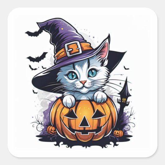 Potion van Cuteness Vierkante Sticker (Voorkant)