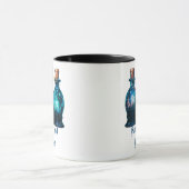 Potions and Poisons Modern Blauw & Wit Halloween Mok (Midden)