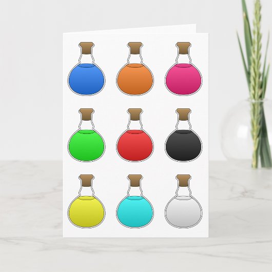 Potions colorées Cartes de voeux