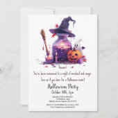Potions Pumpkin Ghost Witch Pet Halloween Party Kaart (Voorkant)
