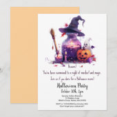 Potions Pumpkin Ghost Witch Pet Halloween Party Kaart (Voorkant / Achterkant)