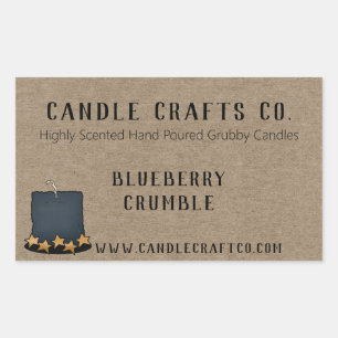 Potkaars Land Aangepaste Geur Zakelijk Etiket 
